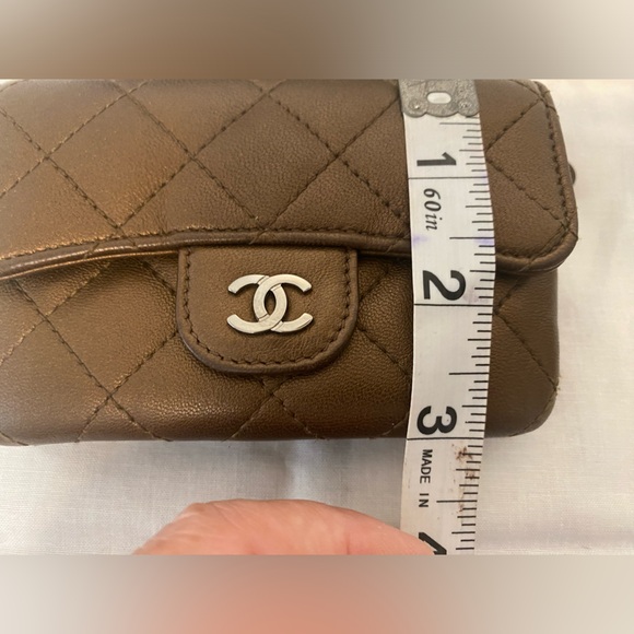 Authentic Chanel Quilted Caviar Card/Coin Mini Wallet - Picture 13 of 13